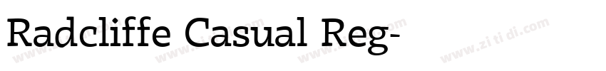 Radcliffe Casual Reg字体转换